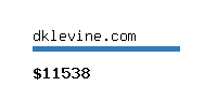 dklevine.com Website value calculator