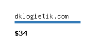 dklogistik.com Website value calculator