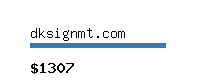 dksignmt.com Website value calculator