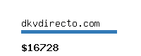 dkvdirecto.com Website value calculator