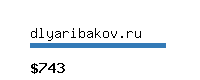 dlyaribakov.ru Website value calculator