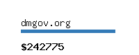 dmgov.org Website value calculator