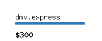 dmv.express Website value calculator