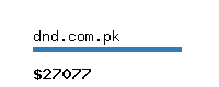 dnd.com.pk Website value calculator