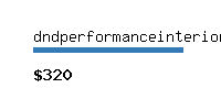 dndperformanceinterior.com Website value calculator