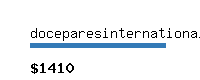 doceparesinternational.com Website value calculator