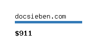 docsieben.com Website value calculator