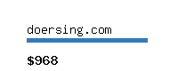 doersing.com Website value calculator