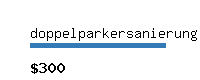 doppelparkersanierung.eu Website value calculator