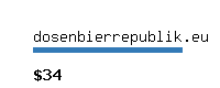 dosenbierrepublik.eu Website value calculator