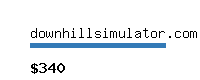 downhillsimulator.com Website value calculator