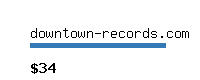 downtown-records.com Website value calculator