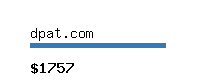 dpat.com Website value calculator