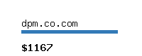 dpm.co.com Website value calculator