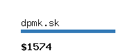 dpmk.sk Website value calculator