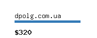 dpolg.com.ua Website value calculator