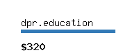 dpr.education Website value calculator