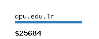 dpu.edu.tr Website value calculator