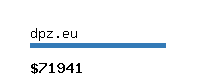 dpz.eu Website value calculator