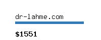 dr-lahme.com Website value calculator