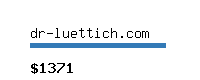 dr-luettich.com Website value calculator