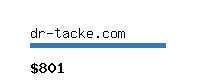 dr-tacke.com Website value calculator