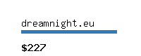 dreamnight.eu Website value calculator