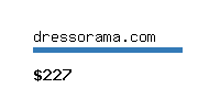 dressorama.com Website value calculator