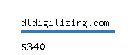 dtdigitizing.com Website value calculator