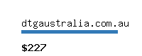 dtgaustralia.com.au Website value calculator