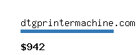 dtgprintermachine.com Website value calculator