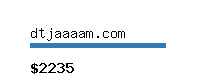 dtjaaaam.com Website value calculator