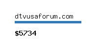 dtvusaforum.com Website value calculator