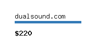 dualsound.com Website value calculator