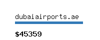 dubaiairports.ae Website value calculator