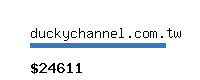 duckychannel.com.tw Website value calculator