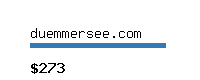 duemmersee.com Website value calculator