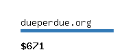 dueperdue.org Website value calculator