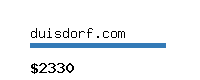 duisdorf.com Website value calculator