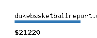 dukebasketballreport.com Website value calculator