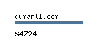 dumarti.com Website value calculator