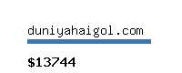 duniyahaigol.com Website value calculator