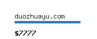 duozhuayu.com Website value calculator