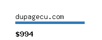 dupagecu.com Website value calculator