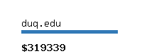 duq.edu Website value calculator