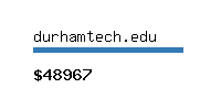 durhamtech.edu Website value calculator