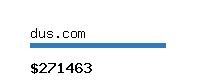 dus.com Website value calculator