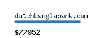 dutchbanglabank.com Website value calculator