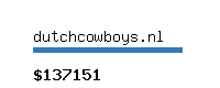 dutchcowboys.nl Website value calculator