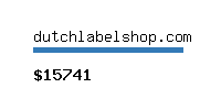 dutchlabelshop.com Website value calculator